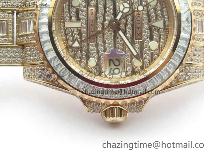 MiroTime 0329 GMT Master II 116769 BRIL Full Diamonds RG TWF Best Edition A Unique 2991